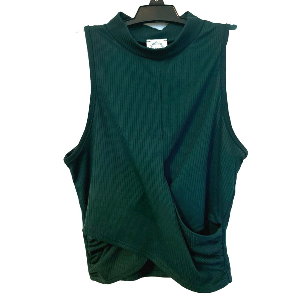 🎉 3 for 30. Blue Rain Dark Teal Sleeveless Muscle Tee